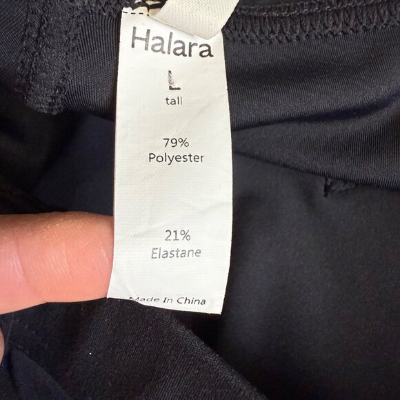 Halara Flex High Waisted Pocket Work Flare Pants Sz Large Tall Pull On Trousers - Picture 6 of 15